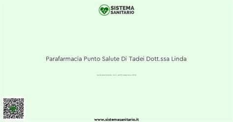 Parafarmacia Punto Salute Di Tadei Dott.ssa Linda a Poggio。